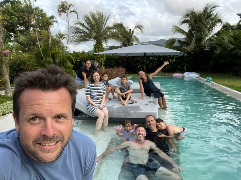 David Jenyns with family